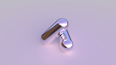 Chromium pills / 3d design + animation 3d 3d design animation blender chromium gradient nft spline ui womp