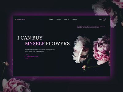 Flower store design figma flower store ui ux