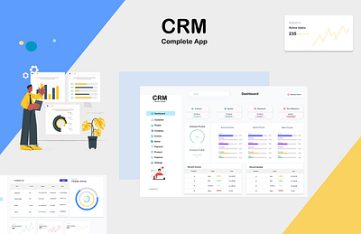 A Comprehensive CRM Solution with Figma: Design with Prototype 3d animation branding logo motion graphics ui