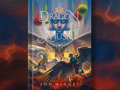 Book Cover Design: Dragon Music book cover book cover illustration book design digital illustration digital painting dragon dragon art dragon book cover fantasy art fantasy book cover illustration surreal fantasy ya book cover ya fantasy ya novel