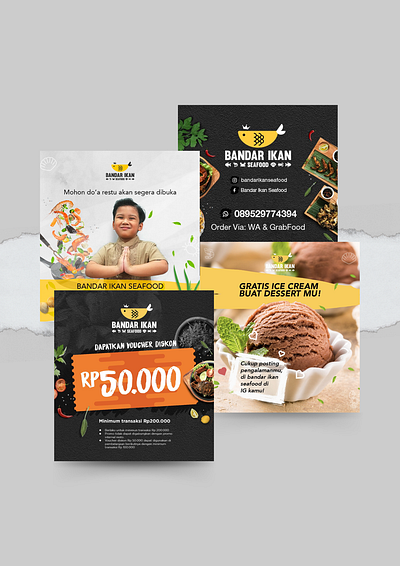 Bandar Ikan billboard instagram menu print