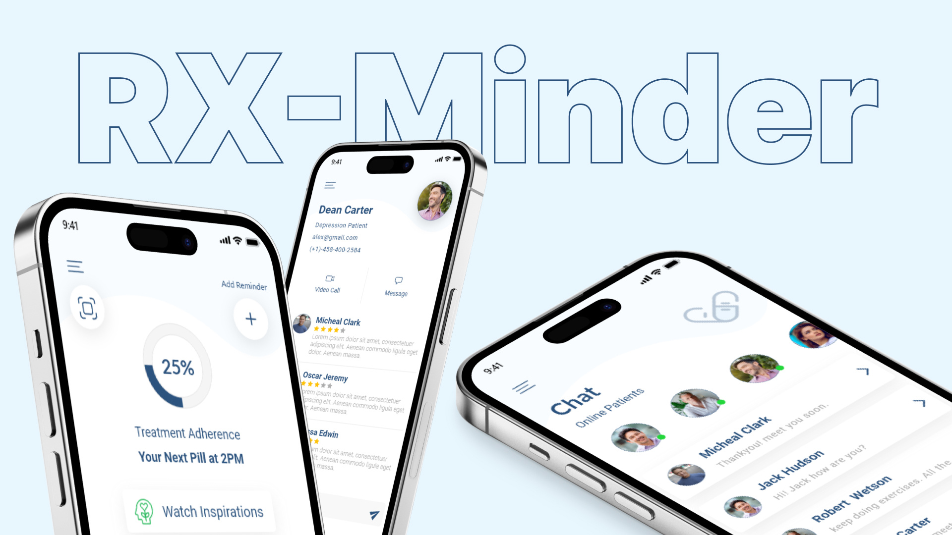RX-Minder branding design graphic design health app health app design health tech medical ui medicine app design medicle deisgn product design ui ui ux uidesign