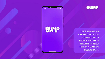 Let's BUMP chating connectinrealtime mobile app mobileappdesig nondatingapp reallifeconnections socialize socializeincafes ui uiprototype uiux design