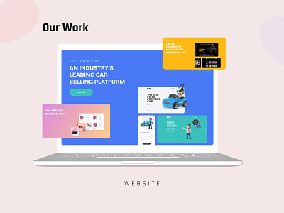Portfolio Banners banners clients colorful banners creative design design how we work illustration our work portfolio projects ui ui design uiux web website website design website home page what we do