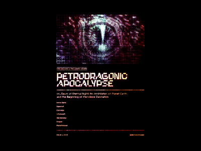 PetroDragonic Apocalypse branding design fun gig poster graphic design illustration king gizzard lo fi poster