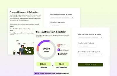 Dashboard Design | Discount Calculator | Saas Platform b2b dashboard saas