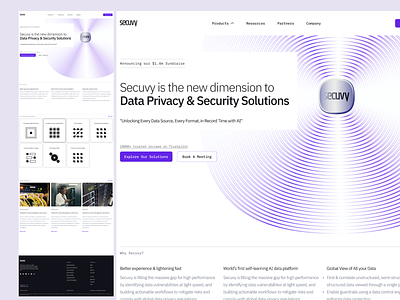 Secuvy.ai web design & branding graphic design ui ux web