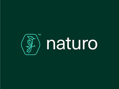Naturo Logo Design animal bird branding fun green leaf logo design logo designer movement nature nature logo talkashraful