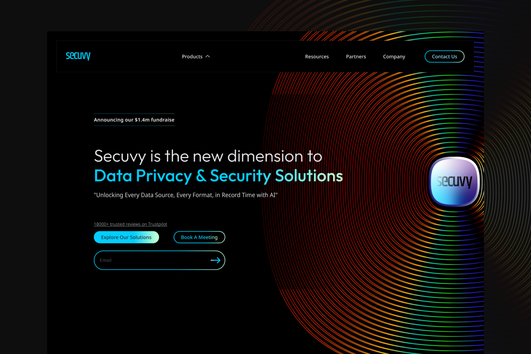 Secuvy.ai web design & branding branding graphic design ui ux