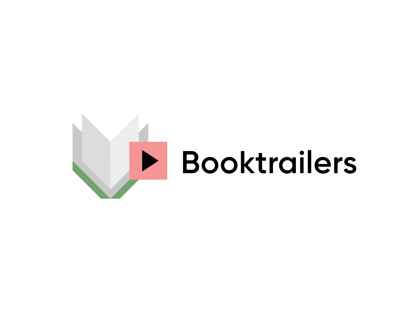 Booktrailers logo animation branding design graphic design identity logo logotype sign