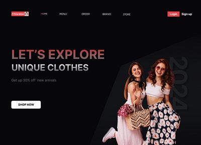 E commerce clothing website clothing ecommerce figma fonts graphic design photoshop text uiux website design