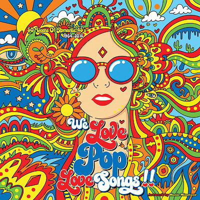 'We Love Pop' Album Artwork album art artwork design illustration illustrator psychedelic art