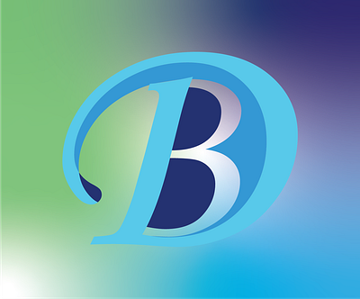 Letter D and B adobeillustrator app design font lettermark logo design