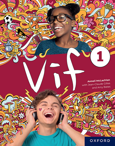 Oxford University Press: 'Vif' Book Covers artwork book cover design education illustration illustrator mixed media oxford university press procreate publishing text book