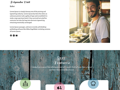 Cake Bakery Shop bakery bakerydesign bakerywebsite ui uiux userinterface webdesign website