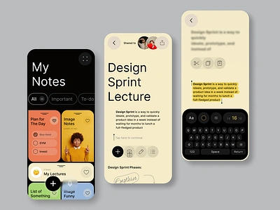 Note app branding challente dailyui design graphic design illustration logo typography ui ux vector