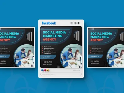 SOCIAL MEDIA MARKETING AGENCY POST DESIGN branding design graphic design illustration