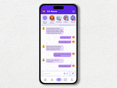 Chatting Application app branding chat chatting dailyui design gamified graphic design groups illustration telegram trending ui ux