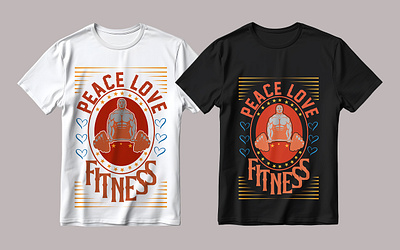 Fitness T-shirt design athlete graphic design