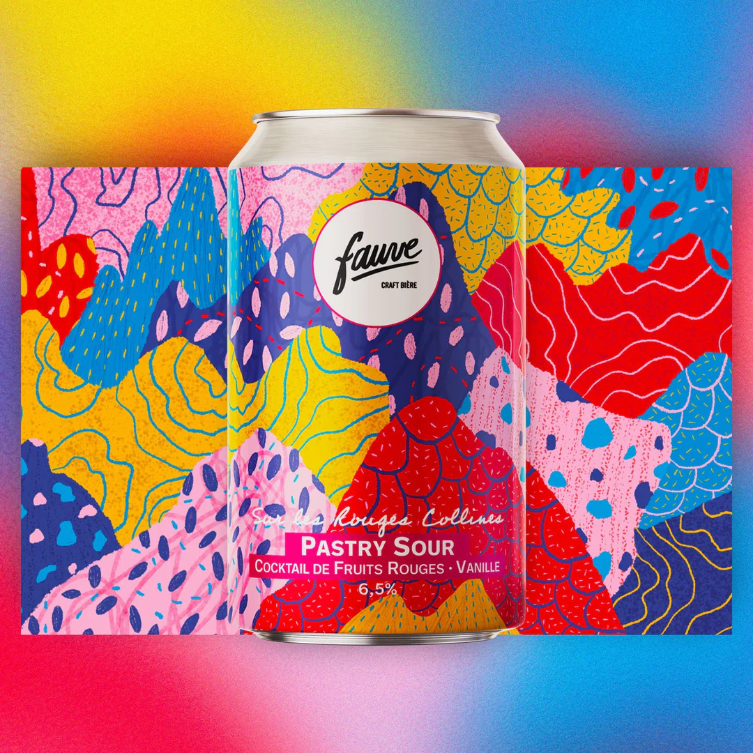 Sur les rouges collines | Label design branding graphic design illustration packaging design