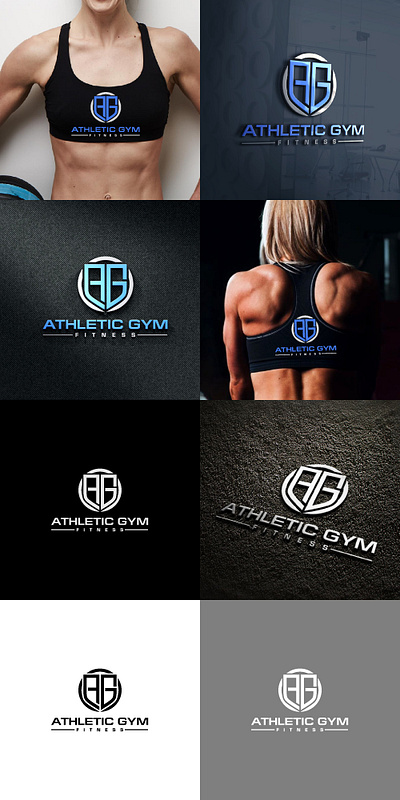 Athletic Gym Fitness branding graphic design gym logo logo vector design