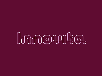 Innovita - Logo animation animated logo burgundy flag design flag mockup graphic design linear logo logo logo animation logo design logo illustration pink text design