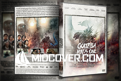 Godzilla Minus One (2023) DVD Cover design dvd dvdcover dvdcustomcover photoshop