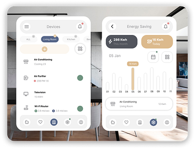 Dashboard for Smart Home Devices: graphic design guviuichallenge ui uichallenge