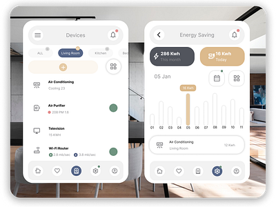 Dashboard for Smart Home Devices: graphic design guviuichallenge ui uichallenge