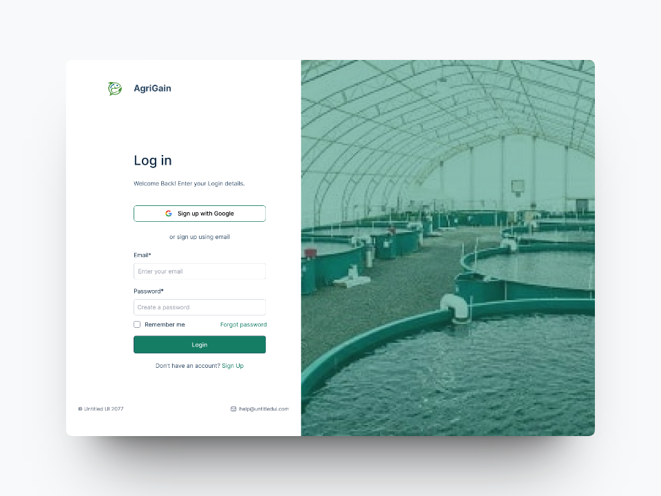 AgriGain Web App figma interaction design product design ui user research ux visual design web app