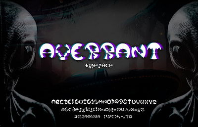 AVerrant | Typeface design 2024 3d alienistic animation branding design font fontfamily gaming genz graphic design illustration master of design nift radial radial grid trending typeface typography ui