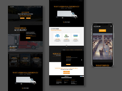 Trucking Company UI Design design figma graphic design landing page photoshop psd trucking ui user interface ux