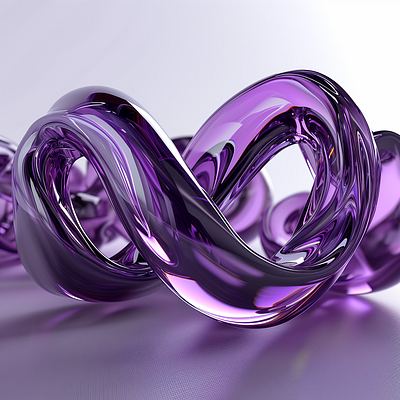 Purple Glass 3d abstract ai blender cinema4d download glass graphic design midjourney modern purple render