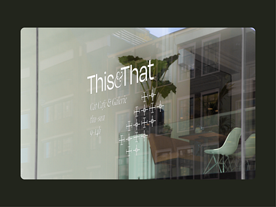 This&That Cat Cafe Branding branding graphic design logo