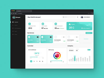 Dashboard for Smart Home Devices UI - 07 figma ui uiux design webapp