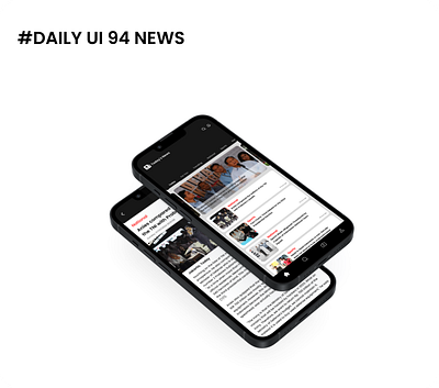 DAILY UI 94 NEWS animation branding challenge dailyui design graphic design illustration logo news ui uiux