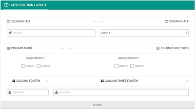 Column Layout css elementor figma html ui web design wix wordpress