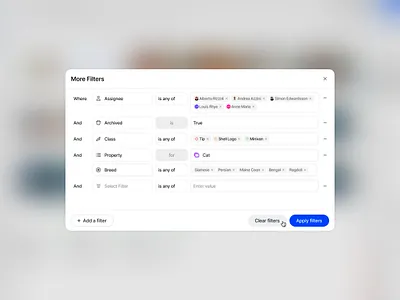 Conditional Filtering design ui ui design ux