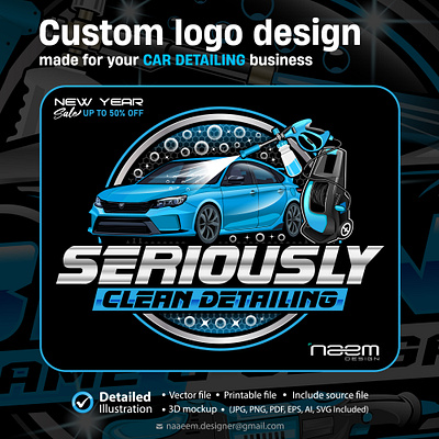 Car Detailing Logo Design auto detailing logo auto wash logo automotive logo car car detailing logo car logo car wash car wash logo detailing detailing logo logo logo design washing logo