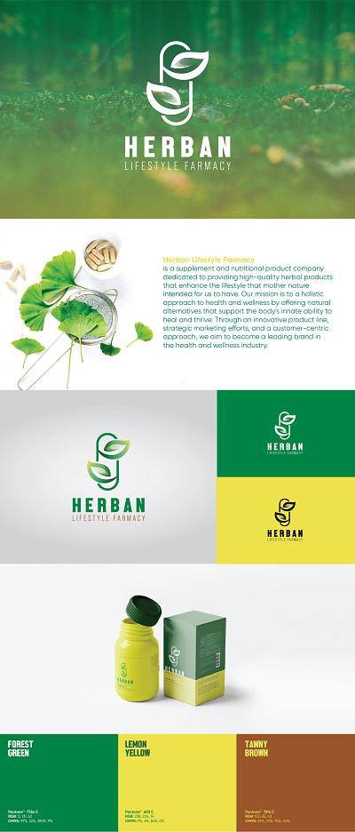 Herban Supplement Logo Design branding logo logo design logodesign