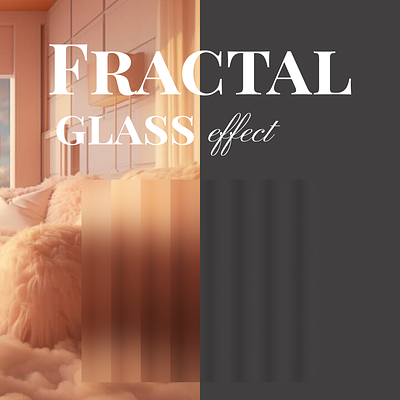 Fractal Glass Effect app branding clean design design effect figma fractal glass graphic design modern peach fuzz ui ux