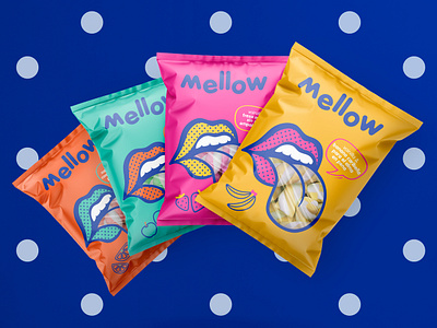 MELLOW Marshmallows branding graphic design illustration logo packaging popart