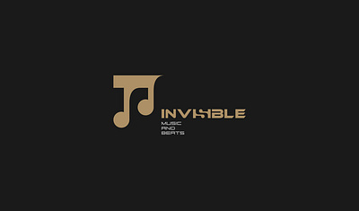 INVISIBLE MUSIC audio beat illusion invisible logo music negative space white space
