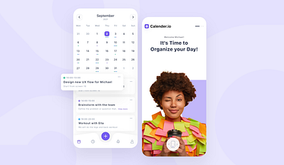 Calendar UI for Mobile mobile ui