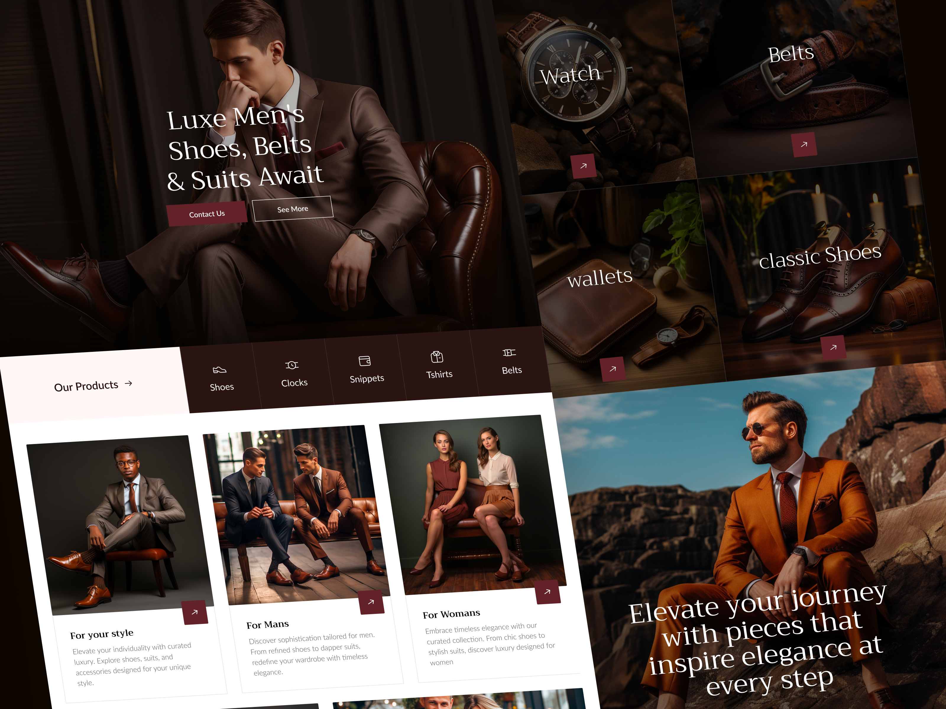 Walk - Manly Fashion Ecommerce Website boy cart clock shop e commerce ecommerce elegant shop man store online shop shop store suit suit store wallet shop woman