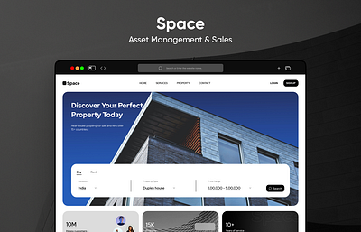 Space | Asset sales |UI & Branding Design branding design ui ux webdesign