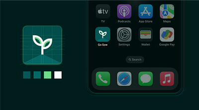 Go Sow Garden service app- Branding & Packaging Design 3d app branding design garden graphic design illustration logo motion graphics packaging design plants ui vector