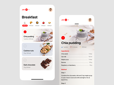 🥪 Diet app app diet food ios mobile ui
