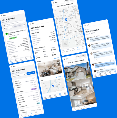 Property Doors: Streamlined Property Management UI dribbbledesign estateease mobileappui propertyappdesign propertydashboard propertyinterface propertymaintenance propertymanagementapp propertysolutions realestateapp realestatetech rentmanagement tenantcommunication uiuxdesign userinterfacedesign