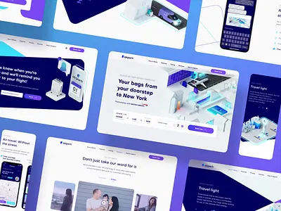 Web design for AirPortr website web design